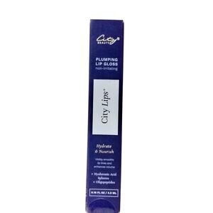 City Beauty Clear Plumping Lip Gloss Hydrate Nourish 0.16 oz SEALED MFG 03/23